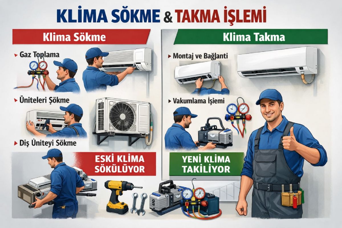 Samsung Klima Sökme Takma Ücreti